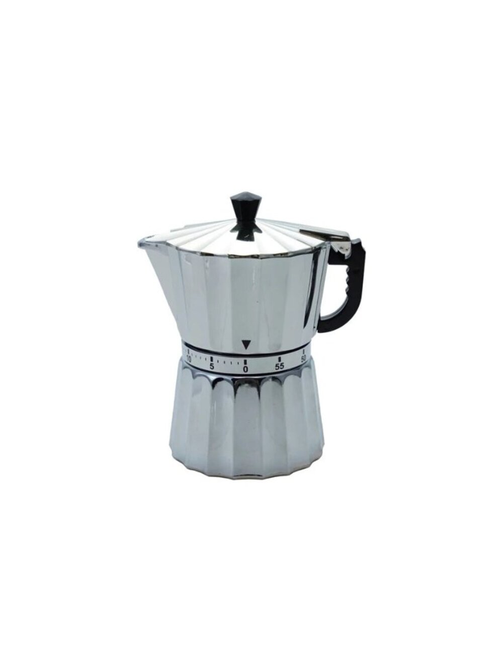 Moka Coffee Pot Shaped 1 Hour Twist Timer NEW Retro Style Kitchen Decor